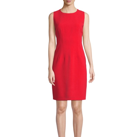 Jil Sander Dresses & Skirts - Jill Sander Red Sheath Dress Size Euro 36/US Size 2
